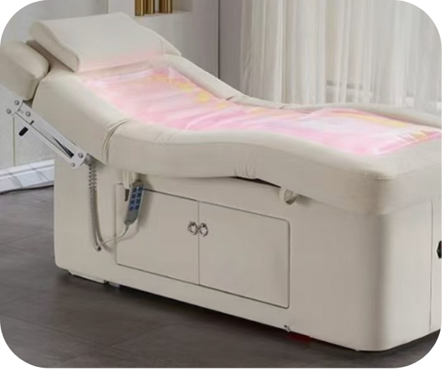 Electric Lift Heated Acupuncture & Massage Beauty Bed